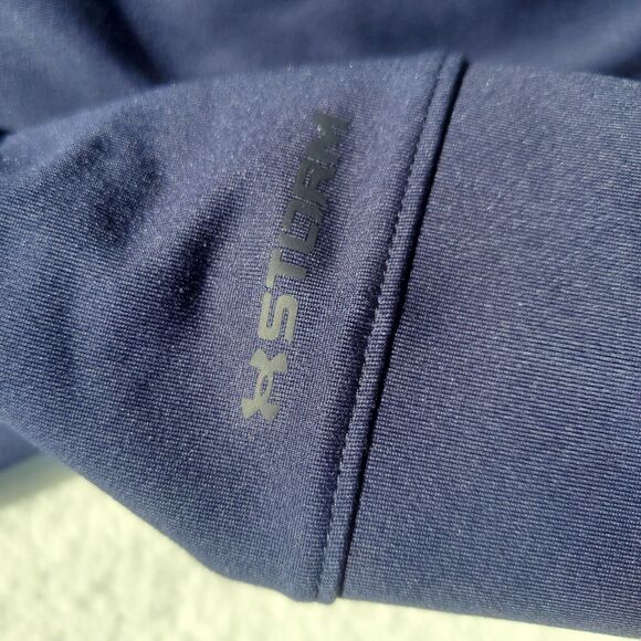 Under Armour Golf 1/4 Zip Pullover Mens Size S Navy Blue UA Storm Midlayer NWT - Picture 8 of 11